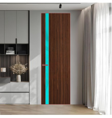 18 VE-V натуральный шпон Albero 1294M профиль Красный антрацит вставка Мята лак ProfilDoors Orange