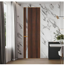 18 VE-V натуральный шпон Albero 1398S профиль Бронза вставка Холодный серый лак ProfilDoors Orange