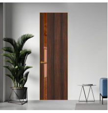 18 VE-V натуральный шпон Albero 1398S профиль Бронза вставка Зеркало Bronza ProfilDoors Orange