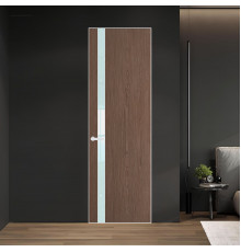 18 VE-V натуральный шпон Bianche Notti 822M профиль Вайт вставка Белый лак ProfilDoors Orange